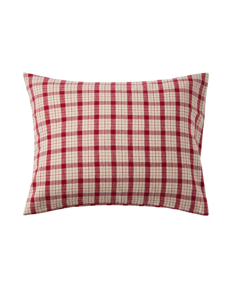 Lexington Checked Cotton Flannel melange Bettwäsche-Set aus Flanell