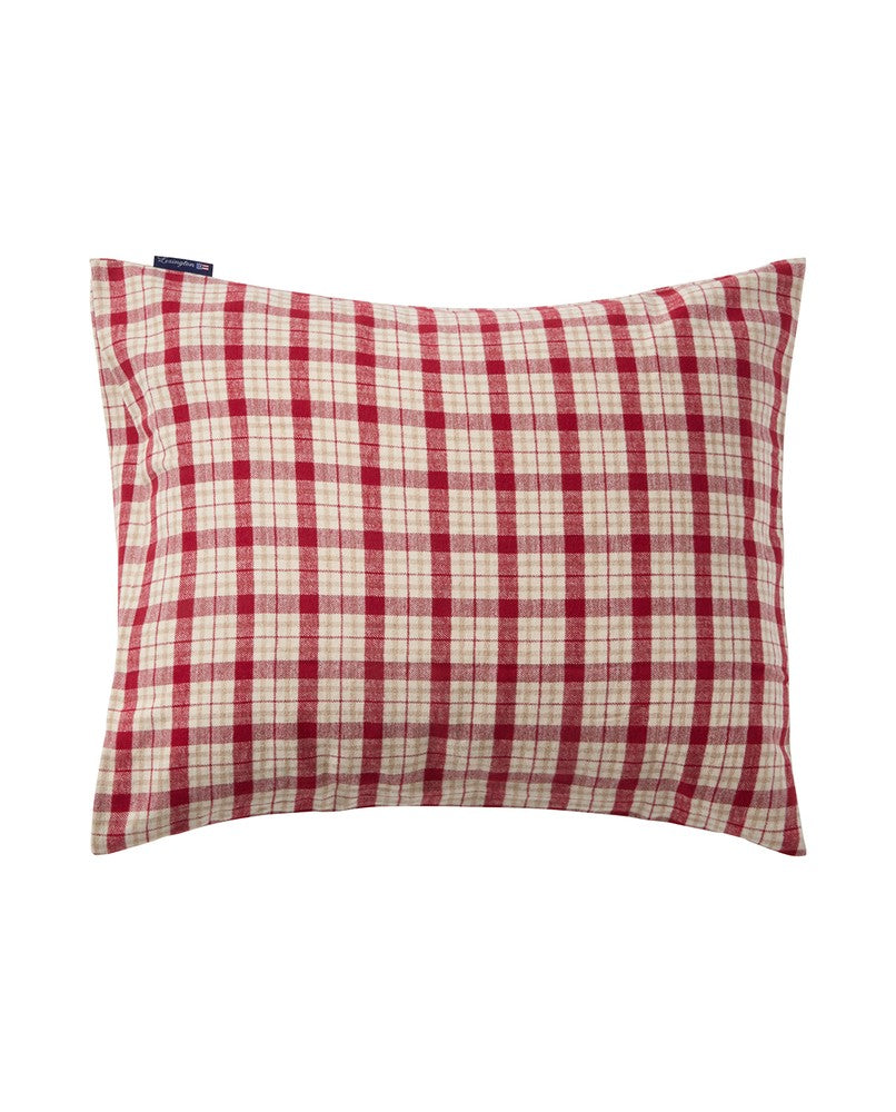 Lexington Checked Cotton Flannel melange Bettwäsche-Set aus Flanell