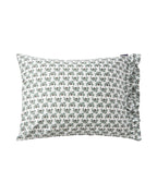 Lexington Flower Printed Cotton Sateen Kopfkissenbezug aus Satin