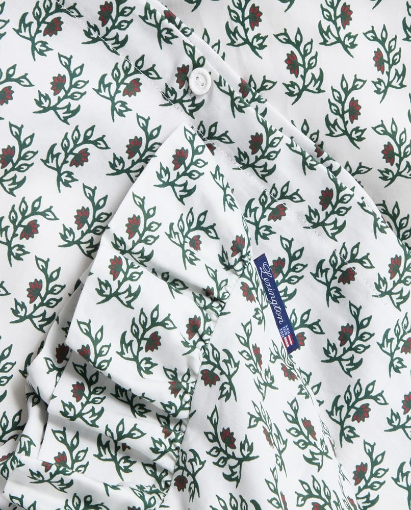Lexington Flower Printed Cotton Sateen Bettwäsche-Set aus Satin