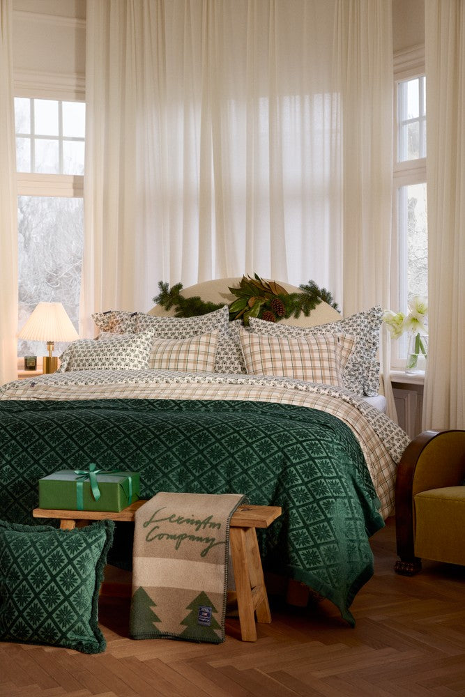Lexington Flower Printed Cotton Sateen Bettwäsche-Set aus Satin