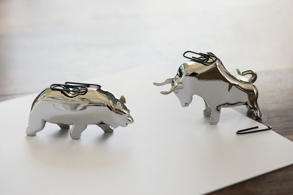 Philippi Bull & Bear Büroklammerhalter-Set