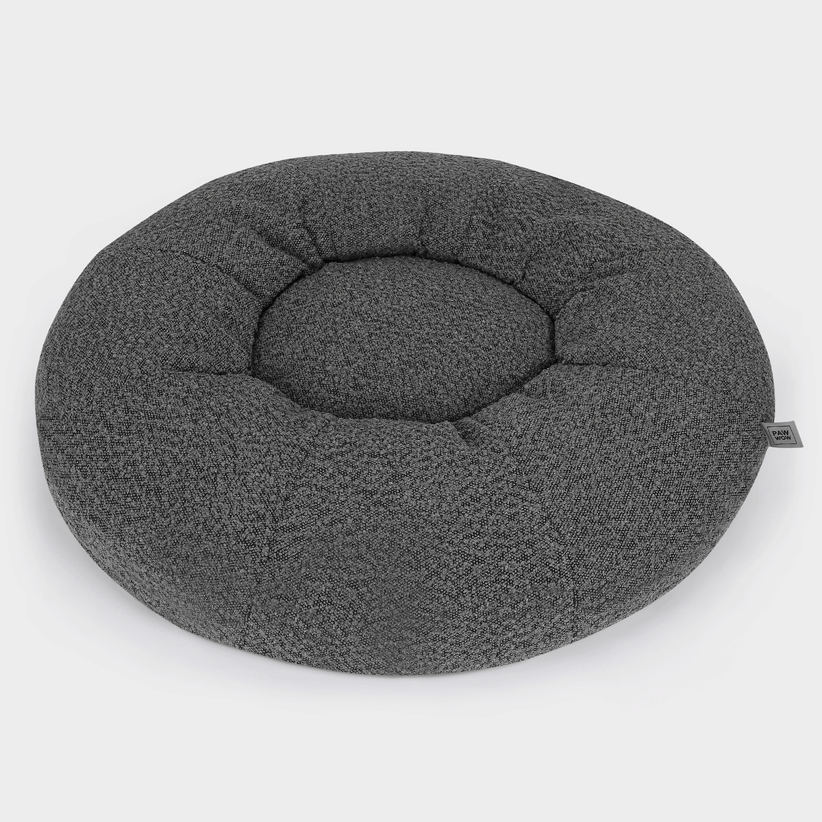 Hundebett LENI Bouclé Grau Ø 80cm