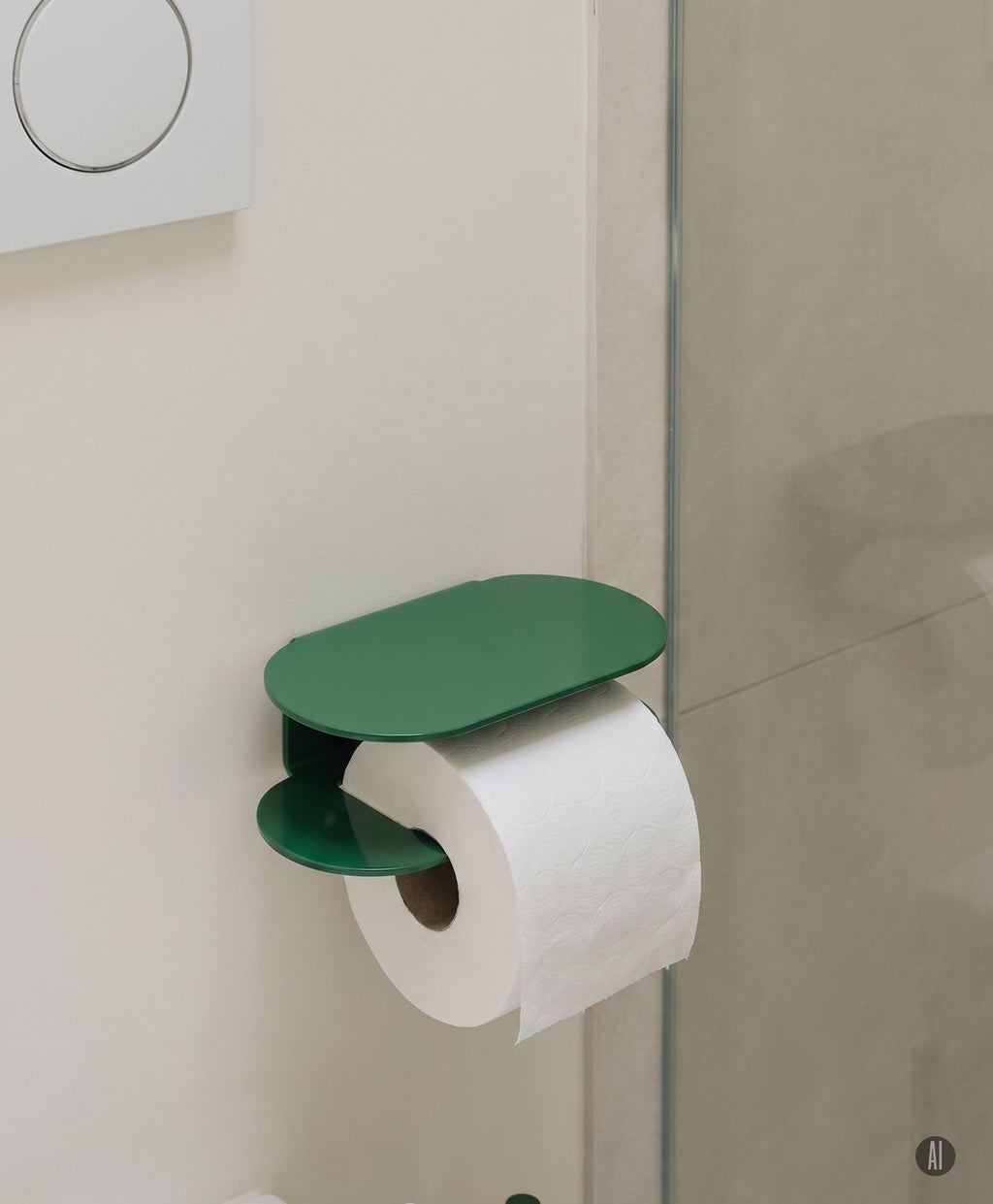 Toilettenpapierhalter ohne Bohren mit Ablage ORBI