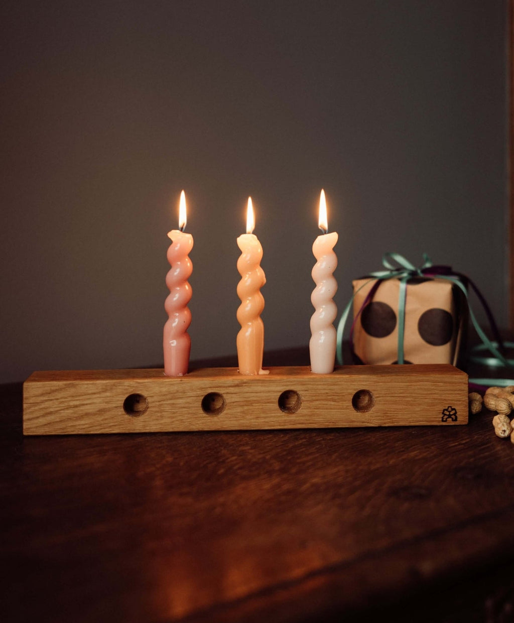 Adventskranz Holz - Kerzenständer KAWENTSKRANZ