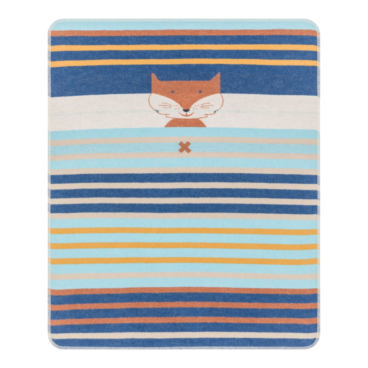 David Fussenegger JUWEL Fuchs Multistreifen Babydecke – Wolle