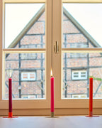 Kerzenständer | Kerzenhalter für Stabkerzen ORBI Grau + Kerze